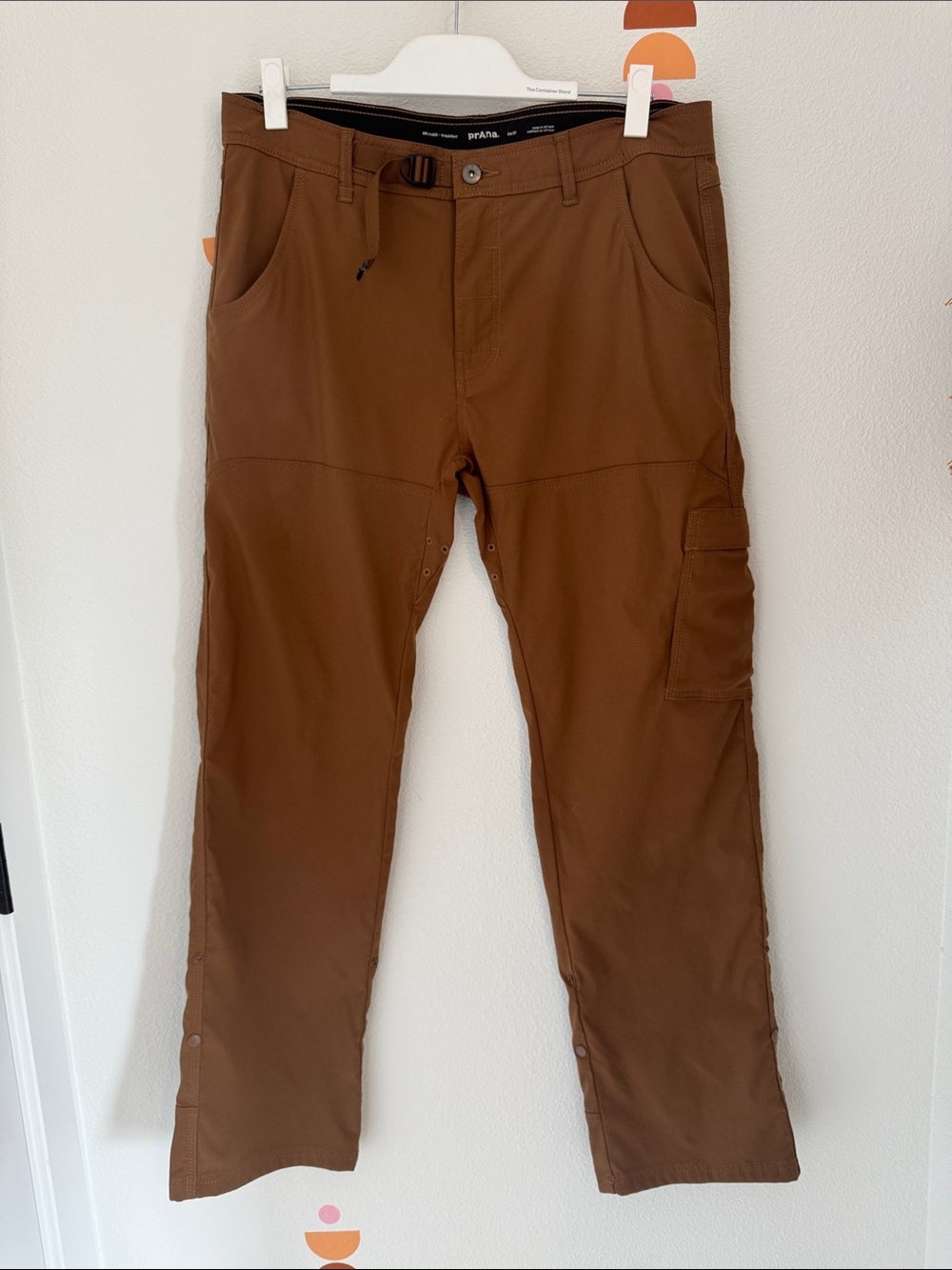 Prana Men’s Brown Cargo Performance Pants N0123